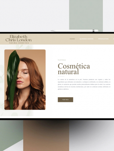 Diseño de página web Elizabeth Chris London